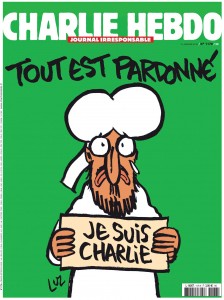 The cover of satirical weekly of Charlie Hebdo is seen in this handout image
